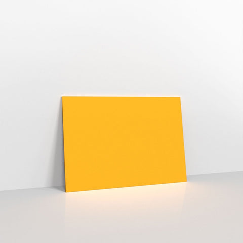GC125DY - Dark Yellow Coloured Gummed V Flap Envelopes - Greeting Card Envelopes