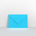 GC125MB - Mid Blue Coloured Gummed V Flap Envelopes - Greeting Card Envelopes