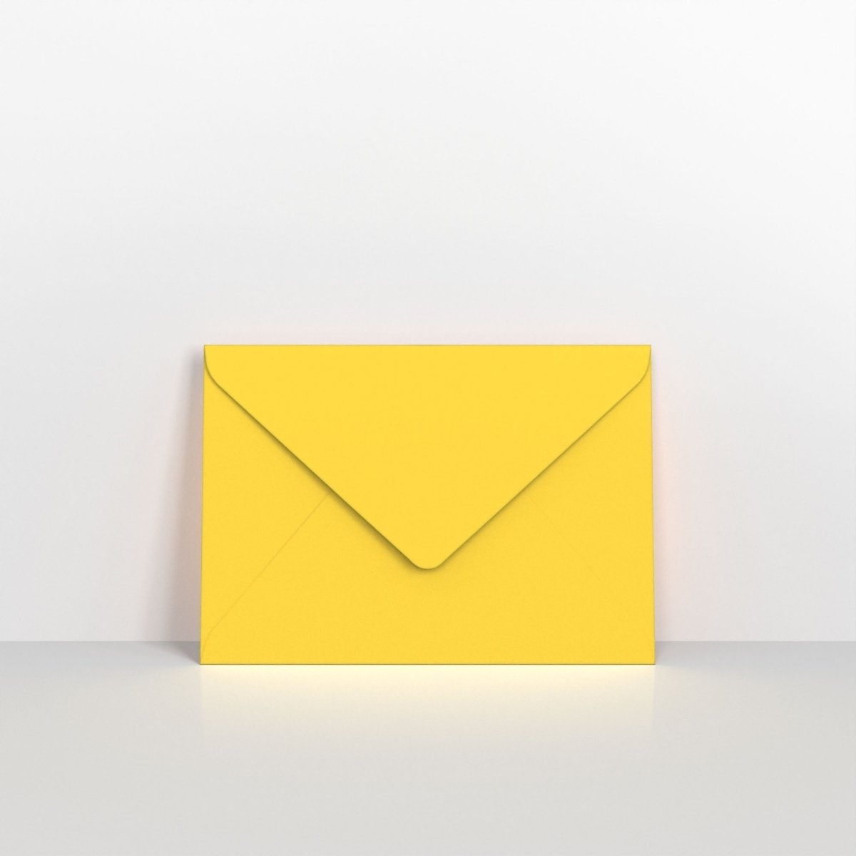 Mid Yellow Coloured Gummed V Flap Envelopes | Postal Packaging