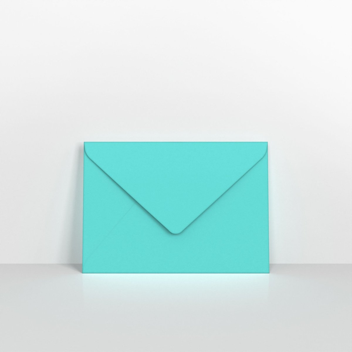 Robin Egg Blue Coloured Gummed V Flap Envelopes - 125 x 175mm