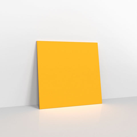 GC130130DY - Dark Yellow Coloured Gummed V Flap Envelopes - Greeting Card Envelopes