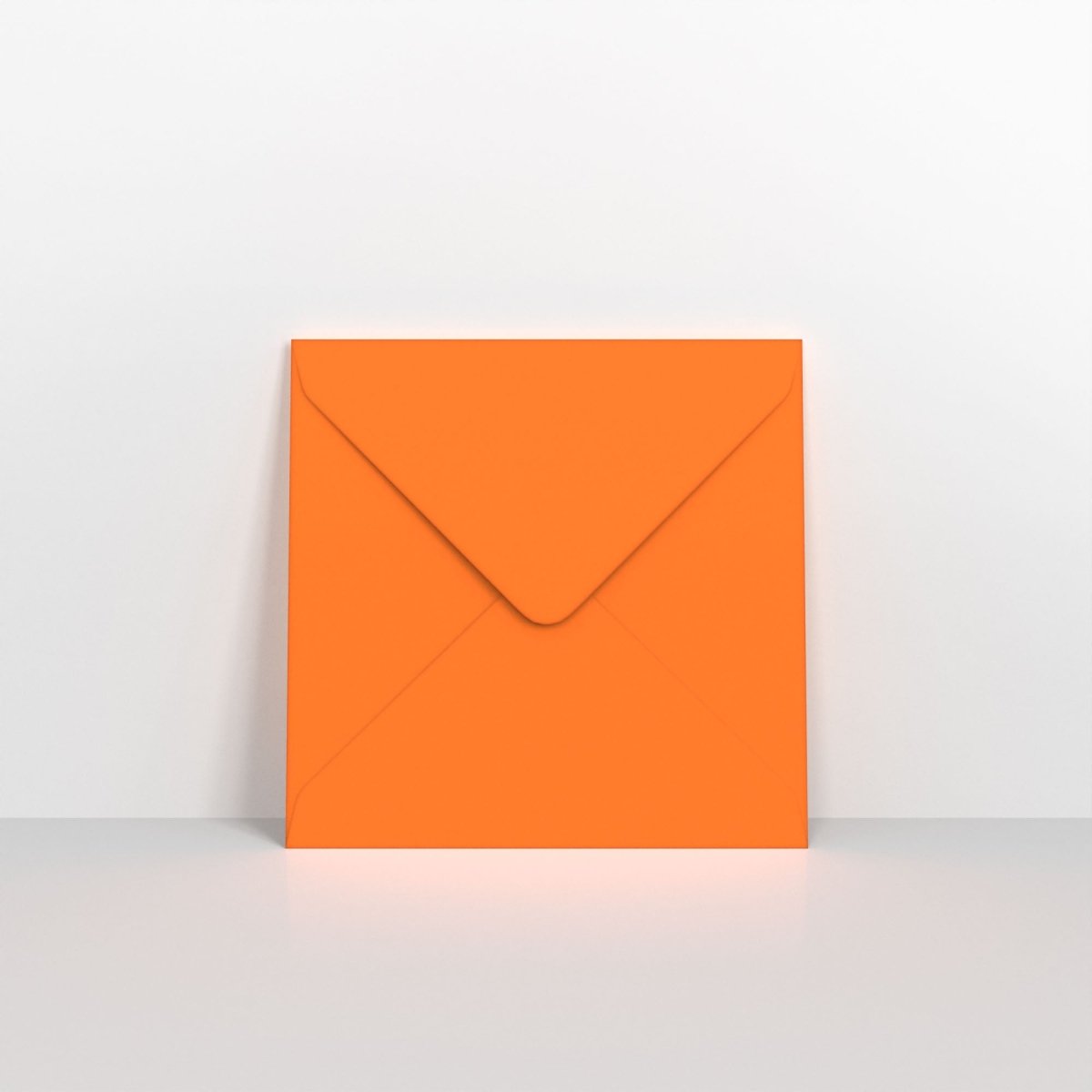Orange Coloured Gummed V Flap Envelopes - Square - 130 x 130mm