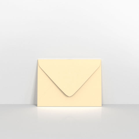 GC133MA - Magnolia Coloured Gummed V Flap Envelopes - Greeting Card Envelopes