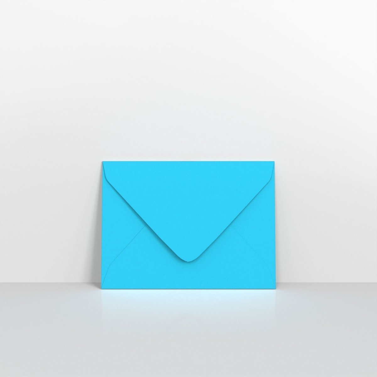 Mid Blue Coloured Gummed V Flap Envelopes - 133 x 184mm