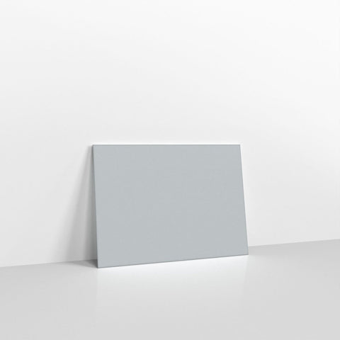 GC133PGY - Pale Grey Coloured Gummed V Flap Envelopes - Greeting Card Envelopes