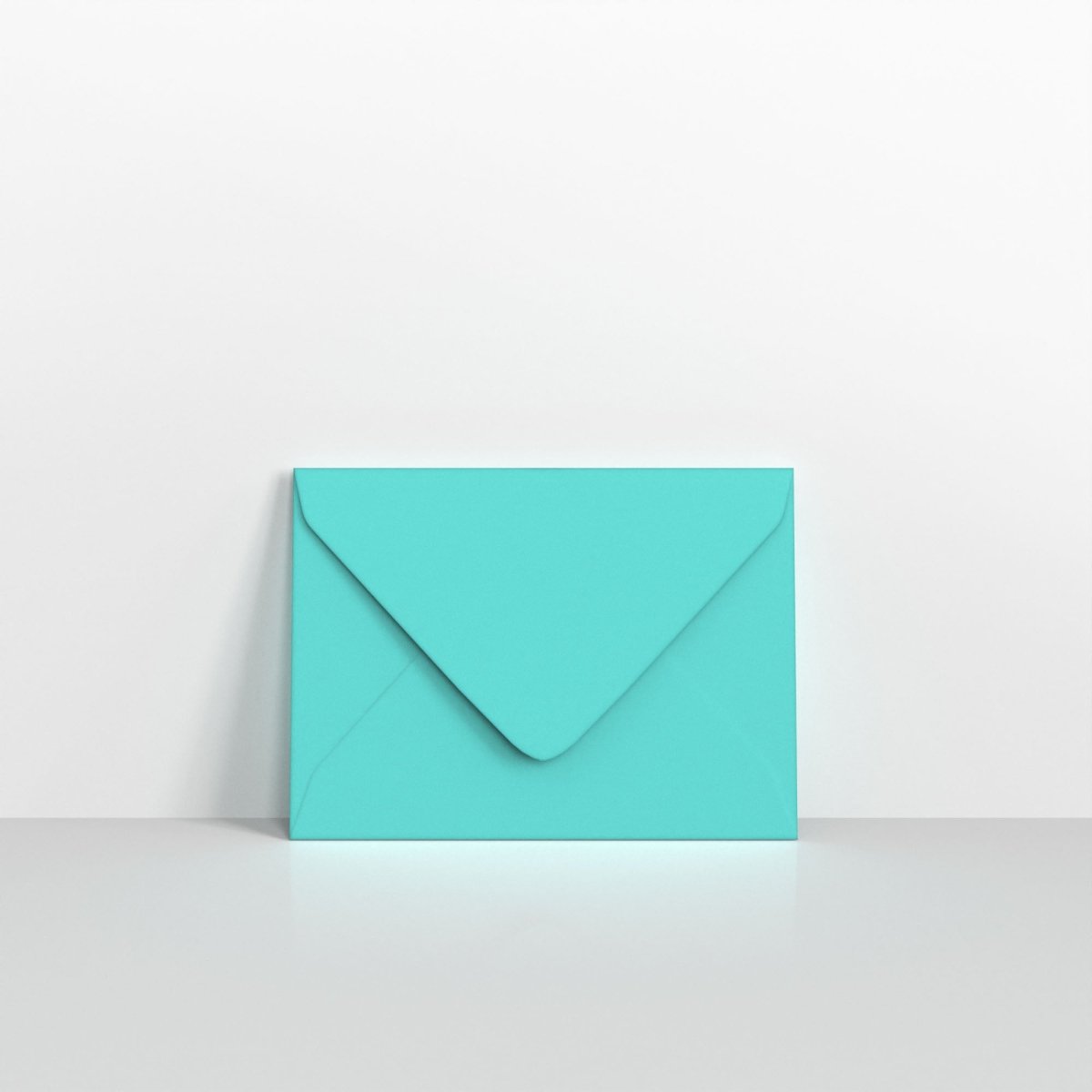 Robin Egg Blue Coloured Gummed V Flap Envelopes - 133 x 184mm
