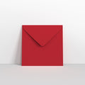 GC140140DR - Dark Red Coloured Gummed V Flap Envelopes - Greeting Card Envelopes