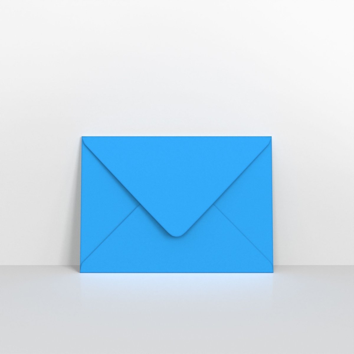 Bright Blue Coloured Gummed V Flap Envelopes - 152 x 216mm