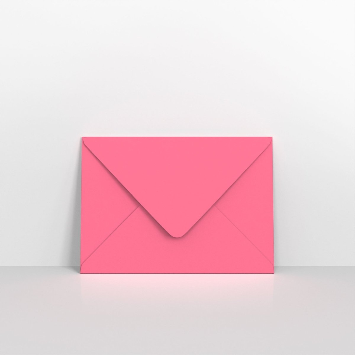 Bright Pink Coloured Gummed V Flap Envelopes - 152 x 216mm