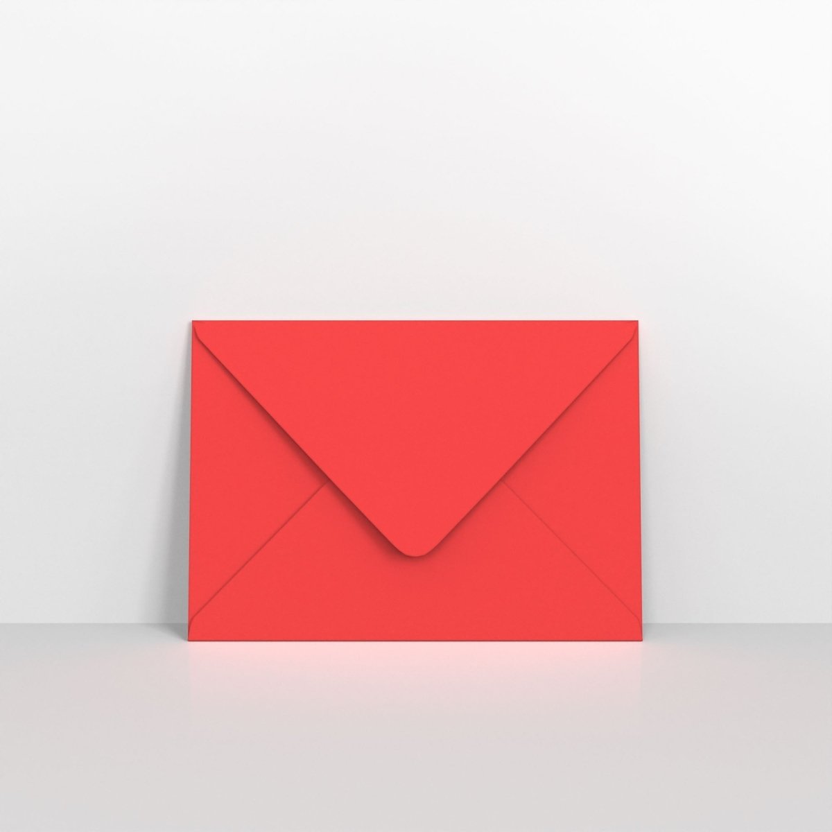 Bright Red Coloured Gummed V Flap Envelopes - 152 x 216mm
