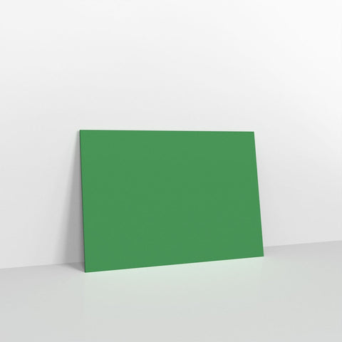 GC152216DG - Deep Green Coloured Gummed V Flap Envelopes - Greeting Card Envelopes