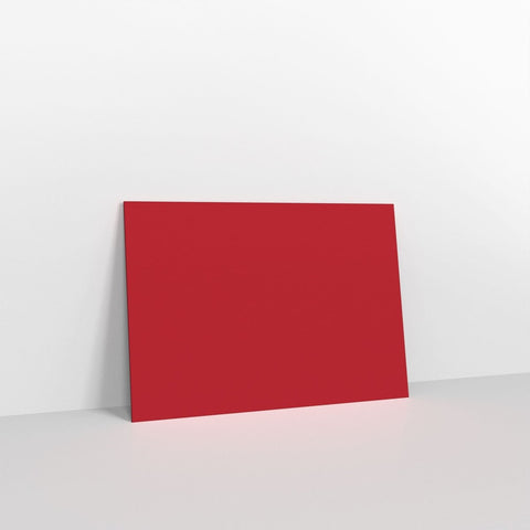 GC152216DR - Dark Red Coloured Gummed V Flap Envelopes - Greeting Card Envelopes