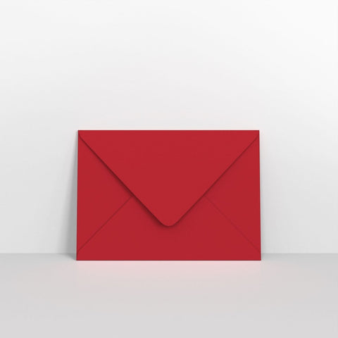 GC152216DR - Dark Red Coloured Gummed V Flap Envelopes - Greeting Card Envelopes
