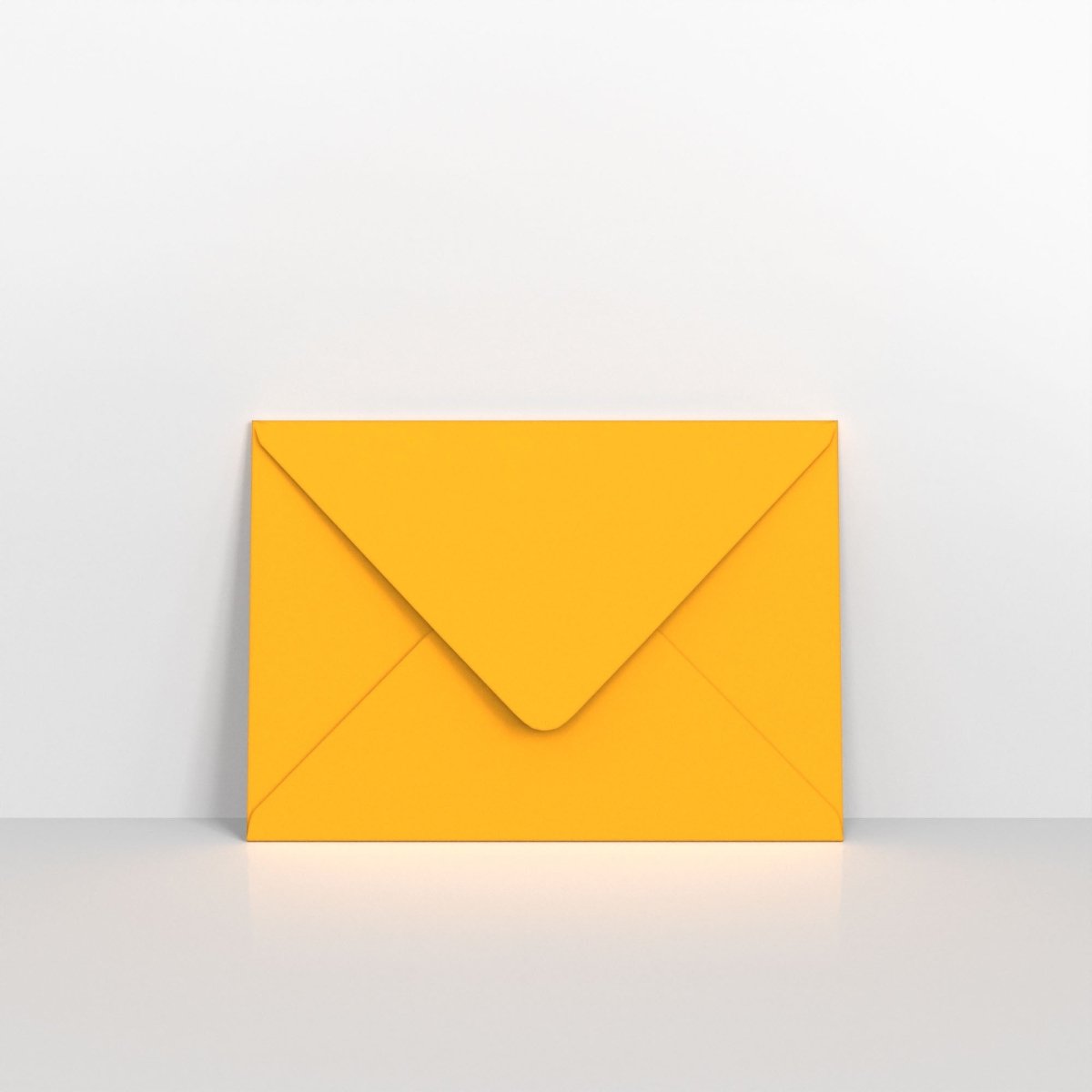 Dark Yellow Coloured Gummed V Flap Envelopes - 152 x 216mm