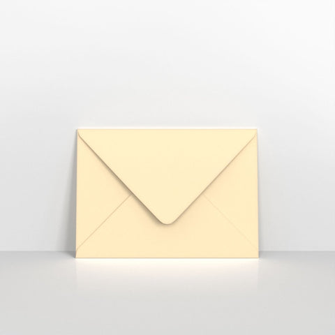 GC152216MA - Magnolia Coloured Gummed V Flap Envelopes - Greeting Card Envelopes