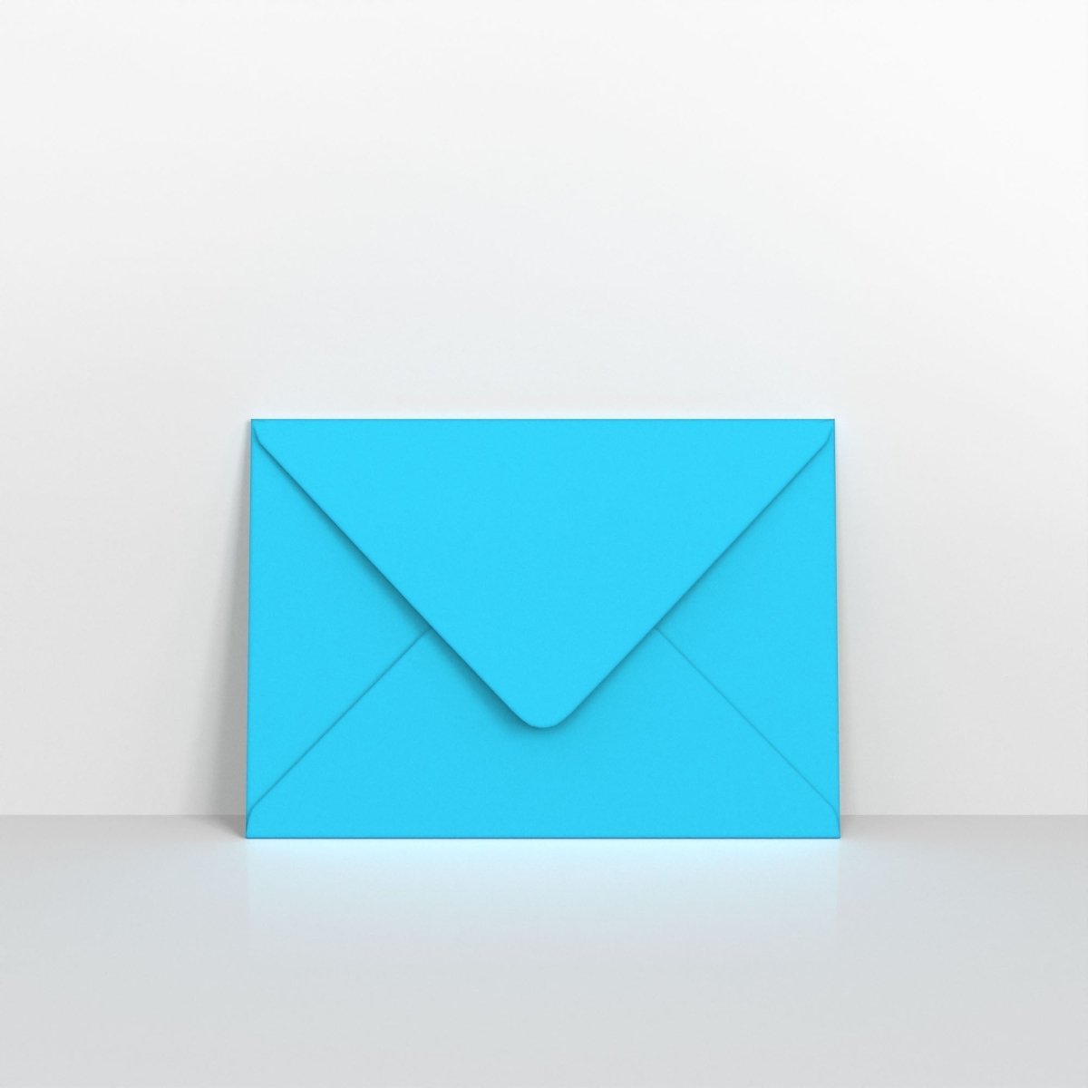 Mid Blue Coloured Gummed V Flap Envelopes - 152 x 216mm