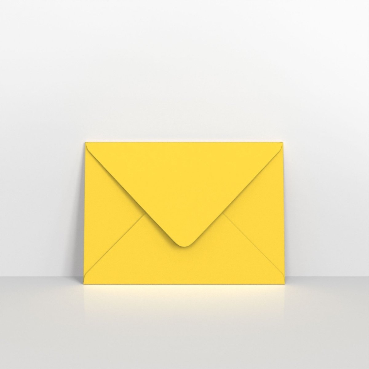 Mid Yellow Coloured Gummed V Flap Envelopes - 152 x 216mm