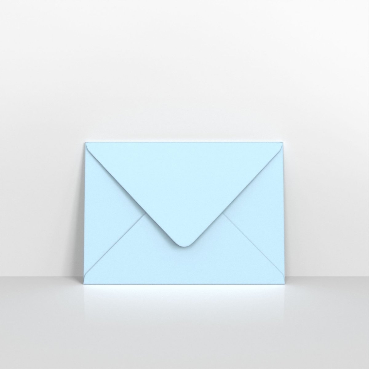 Pale Blue Coloured Gummed V Flap Envelopes - 152 x 216mm