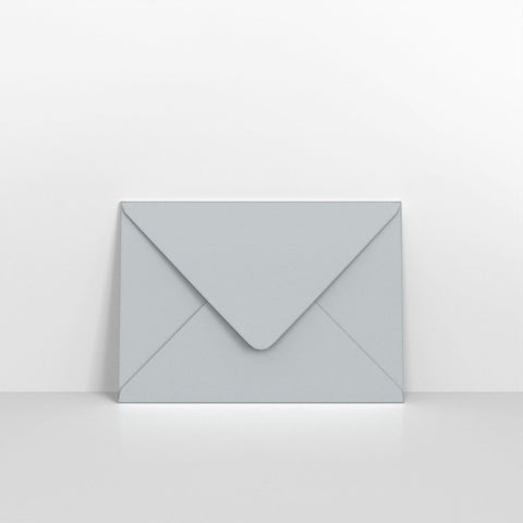 GC152216PGY - Pale Grey Coloured Gummed V Flap Envelopes - Greeting Card Envelopes