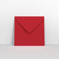 GC155155DR - Dark Red Coloured Gummed V Flap Envelopes - Greeting Card Envelopes