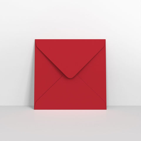 GC155155DR - Dark Red Coloured Gummed V Flap Envelopes - Greeting Card Envelopes