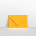 GC65DY - Dark Yellow Coloured Gummed V Flap Envelopes - Greeting Card Envelopes