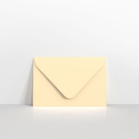 GC65MA - Magnolia Coloured Gummed V Flap Envelopes - Greeting Card Envelopes