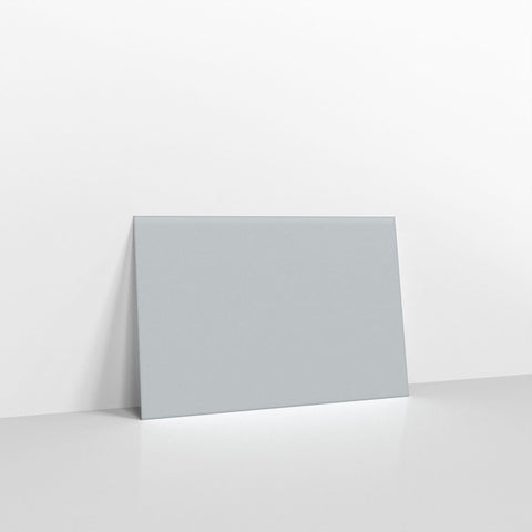 GC65PGY - Pale Grey Coloured Gummed V Flap Envelopes - Greeting Card Envelopes