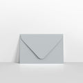 GC65PGY - Pale Grey Coloured Gummed V Flap Envelopes - Greeting Card Envelopes