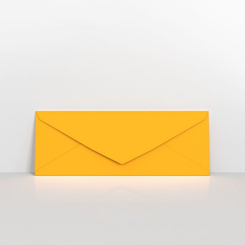 GC80215DY - Dark Yellow Coloured Gummed V Flap Envelopes - Greeting Card Envelopes