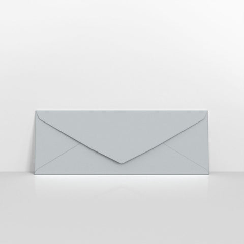 GC80215PGY - Pale Grey Coloured Gummed V Flap Envelopes - Greeting Card Envelopes