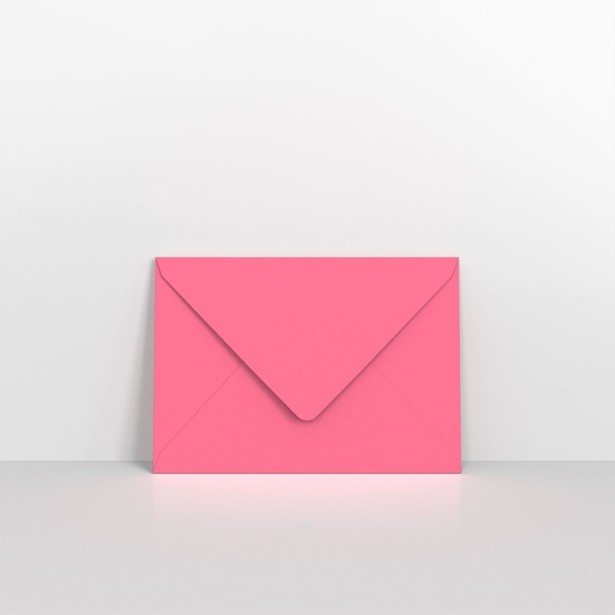 Bright Pink Coloured Gummed V Flap Envelopes - 95 x 122mm