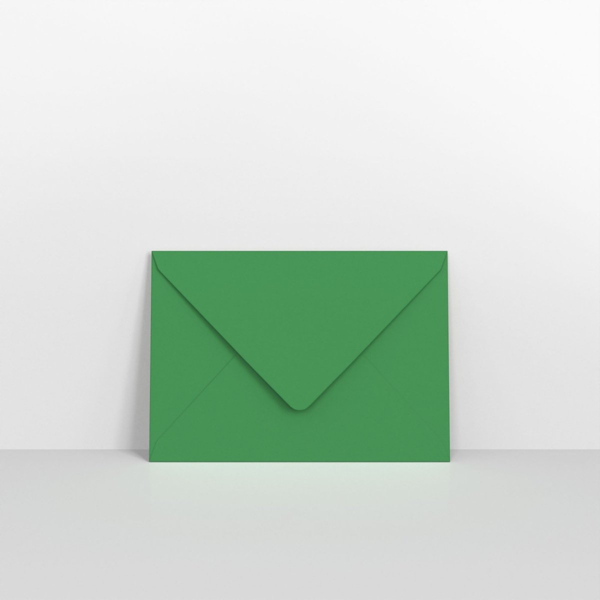Dark Green Coloured Gummed V Flap Envelopes - 95 x 122mm