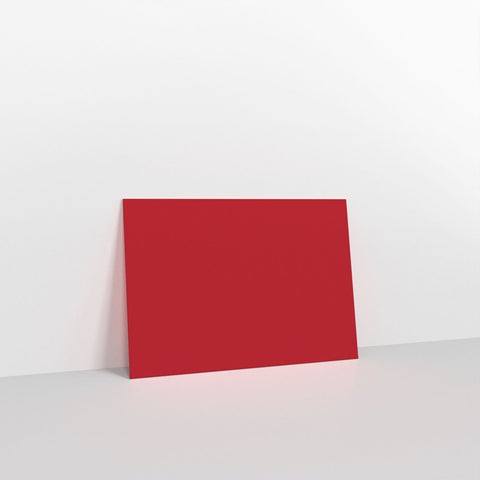 GC95122DR - Dark Red Coloured Gummed V Flap Envelopes - Greeting Card Envelopes