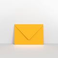 GC95122DY - Dark Yellow Coloured Gummed V Flap Envelopes - Greeting Card Envelopes
