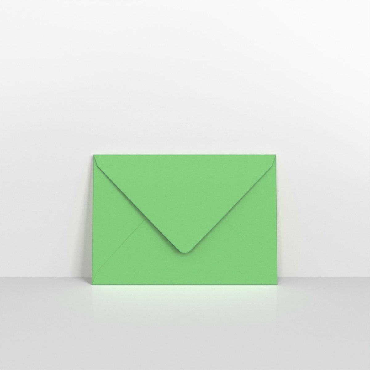 Pale Green Coloured Gummed V Flap Envelopes - 95 x 122mm