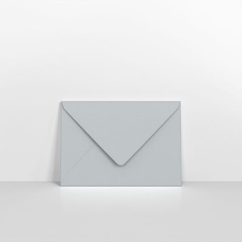 GC95122PGY - Pale Grey Coloured Gummed V Flap Envelopes - Greeting Card Envelopes