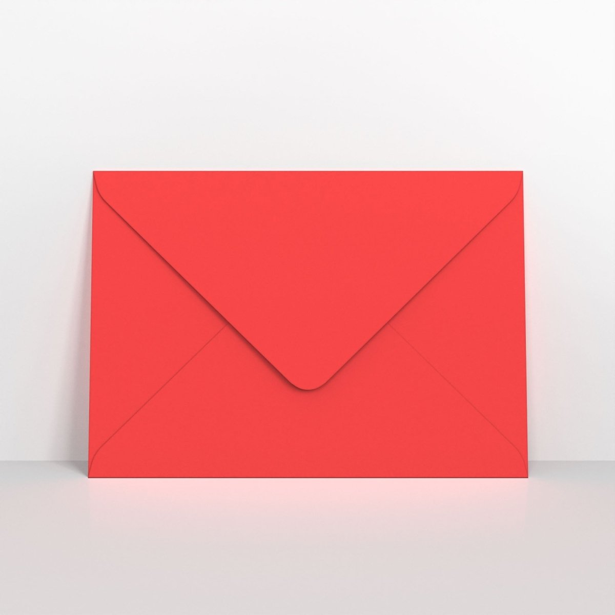 Bright Red Coloured Gummed V Flap Envelopes - C4 - 229 x 324mm