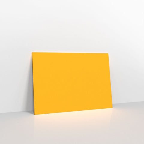 GCC5DY - Dark Yellow Coloured Gummed V Flap Envelopes - Greeting Card Envelopes