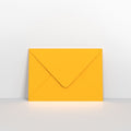 GCC5DY - Dark Yellow Coloured Gummed V Flap Envelopes - Greeting Card Envelopes