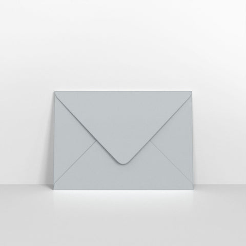 GCC5PGY - Pale Grey Coloured Gummed V Flap Envelopes - Greeting Card Envelopes