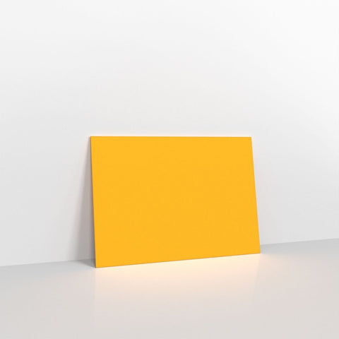 GCC6DY - Dark Yellow Coloured Gummed V Flap Envelopes - Greeting Card Envelopes