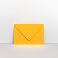 GCC6DY - Dark Yellow Coloured Gummed V Flap Envelopes - Greeting Card Envelopes
