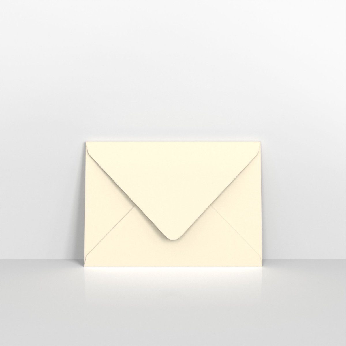 Ivory Coloured Gummed V Flap Envelopes - C6 - 114 x 162mm