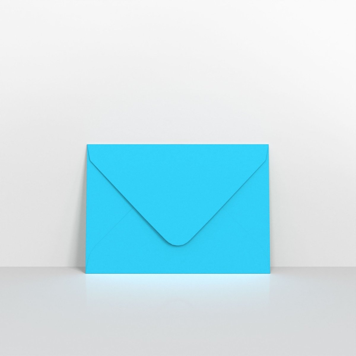 Mid Blue Coloured Gummed V Flap Envelopes - C7 - 82 x 113mm