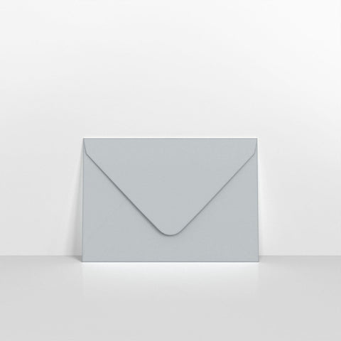 GCC7PGY - Pale Grey Coloured Gummed V Flap Envelopes - Greeting Card Envelopes