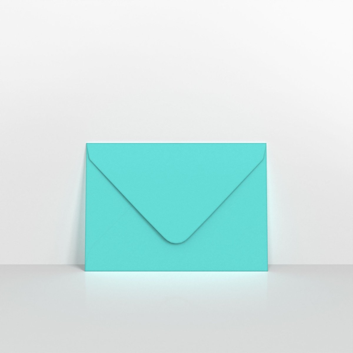 Robin Egg Blue Coloured Gummed V Flap Envelopes - C7 - 82 x 113mm
