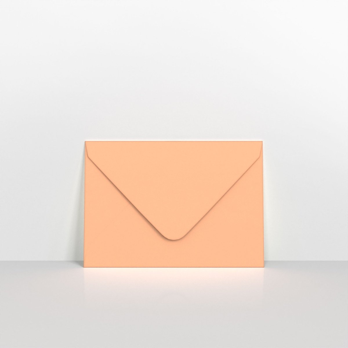 Salmon Pink Coloured Gummed V Flap Envelopes - C7 - 82 x 113mm