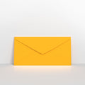 GCDLDY - Dark Yellow Coloured Gummed V Flap Envelopes - Greeting Card Envelopes