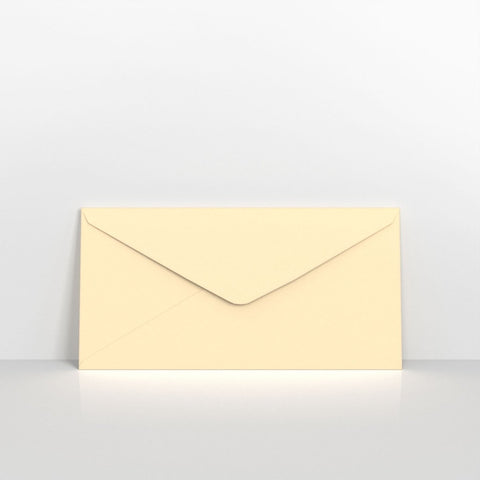 GCDLMA - Magnolia Coloured Gummed V Flap Envelopes - Greeting Card Envelopes